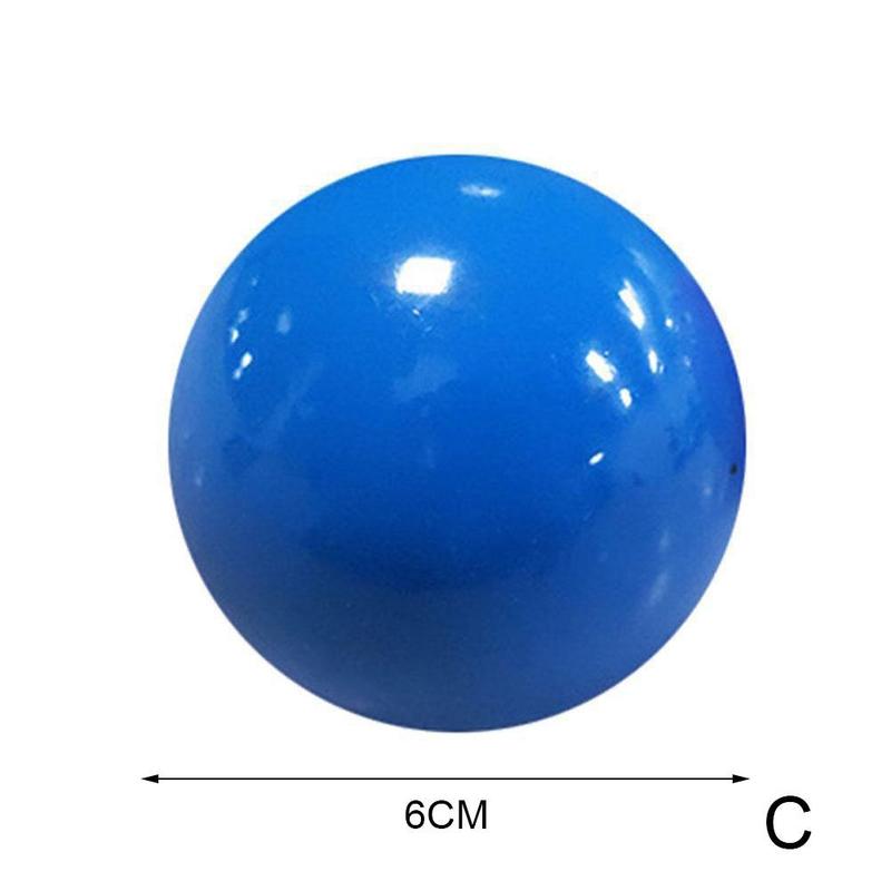 Sticky ลูกบอลออกกำลังกาย Parent-Child Interaction ของเล่นเด็กที่ติดผนังสำหรับแขวน Decompression ของเล่นลูกบอลเหนียว J5K9