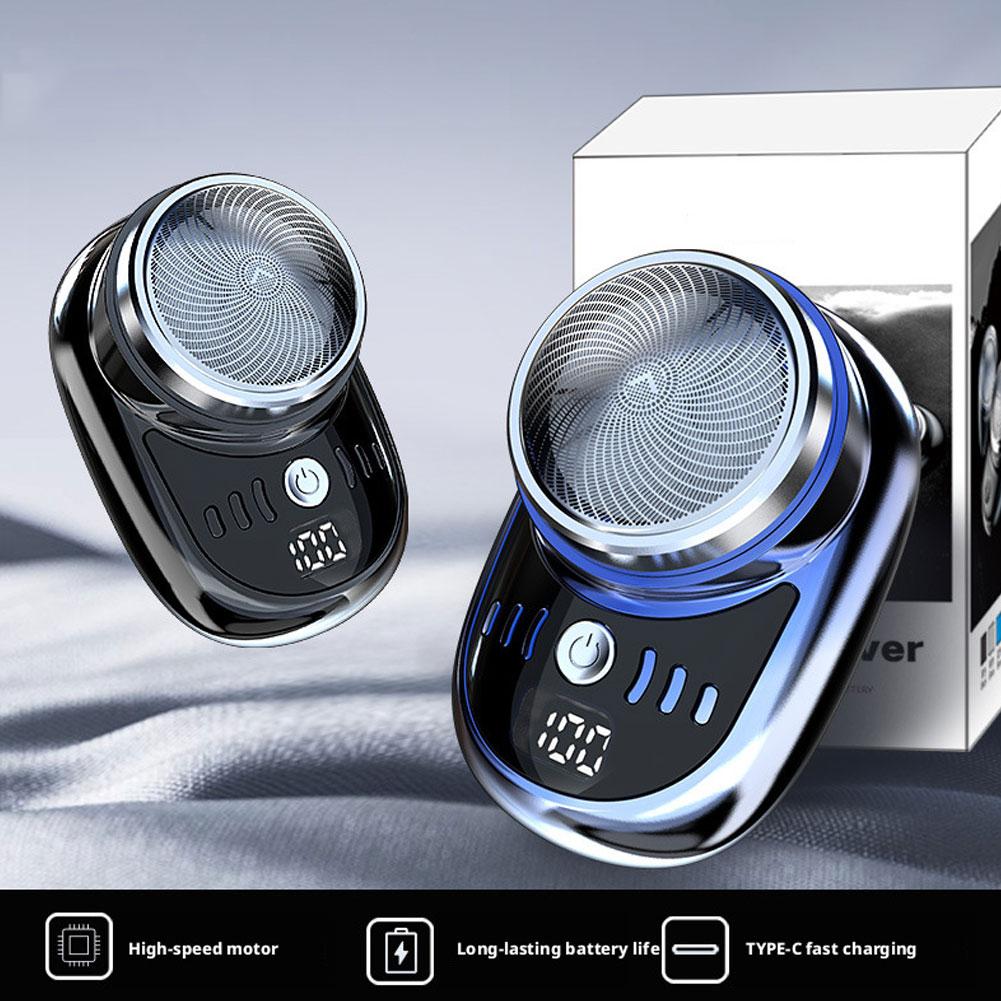Portable Electric Travel Shaver Rechargeable Cordless Face Trimmer_voghion.com