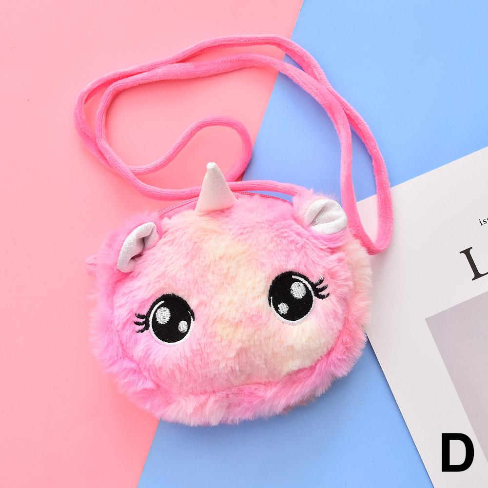 thumbnail image 1 of Bolso bandolera de peluche creativo transfronterizo, bolso de hombro infantil de dibujos animados, bolso cosmético redondo, bolso de almacenamiento para teléfono móvil femenino, 1 of 2