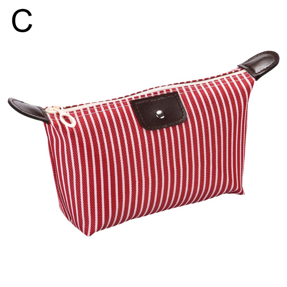 thumbnail image 1 of Nueva bolsa de bolas de masa a rayas, bolsa de cosméticos, bolsa de almacenamiento impermeable para el cuidado de la piel, bolso de mano portátil, bolsa de viaje de moda para regalo, 1 of 2