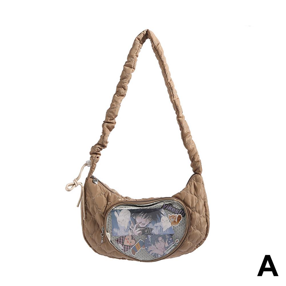 thumbnail image 1 of Bolso de hombro femenino de estilo japonés, bidimensional, para empanadillas, ideal para exhibiciones de cómics, ideal para estudiantes, versátil y suave., 1 of 2