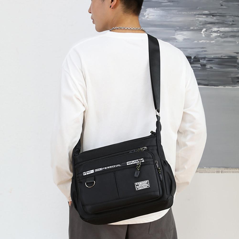 thumbnail image 1 of Bolso de hombro de gran capacidad para hombre, bolso multibolsillos, bolso de mensajero informal de negocios para hombre, 1 of 2