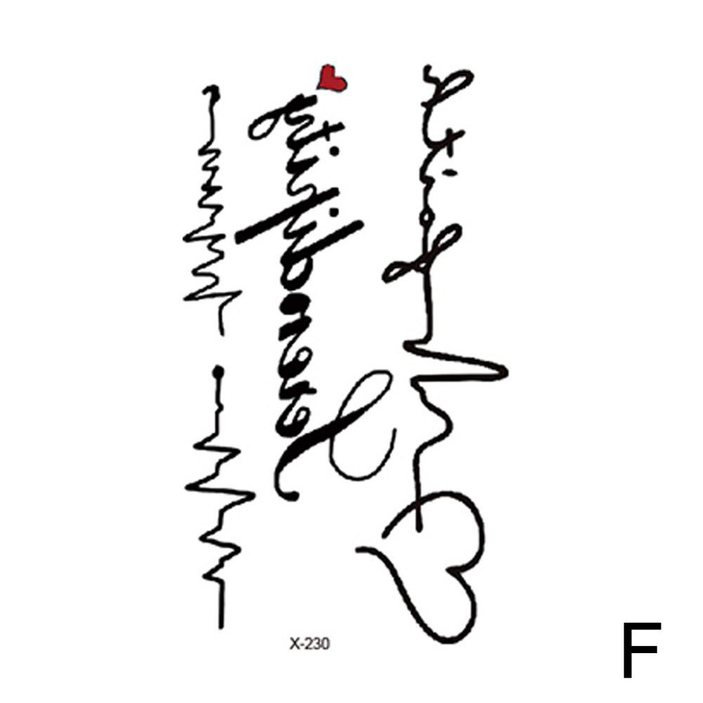 thumbnail image 1 of Pegatinas de tatuaje pequeñas y frescas con texto y letras, pegatinas de tatuaje con letras en inglés a la moda, pegatinas de tatuaje impermeables., 1 of 7
