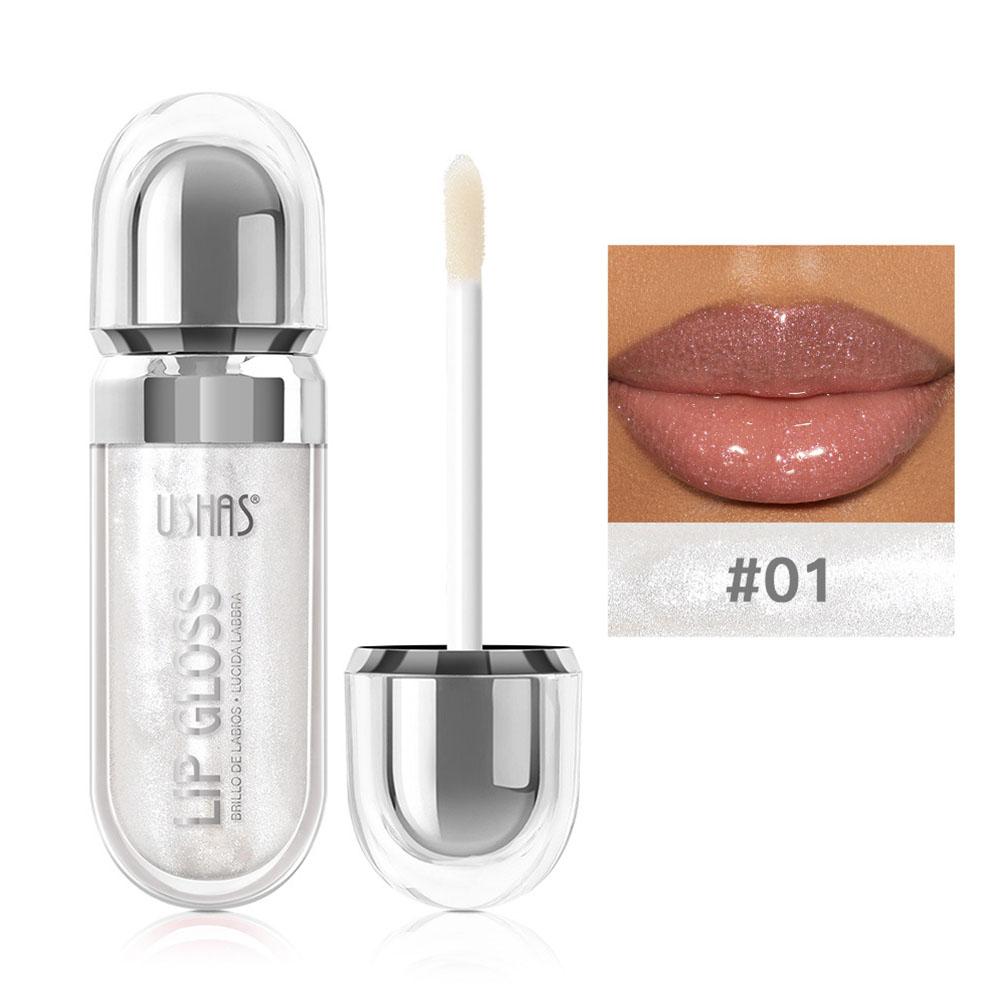thumbnail image 1 of Lápiz labial líquido perlado Ushas, transfronterizo europeo y americano, de larga duración, antiadherente, resistente al agua, con efecto espejo, brillo labial fino, Uc089, 1 of 2