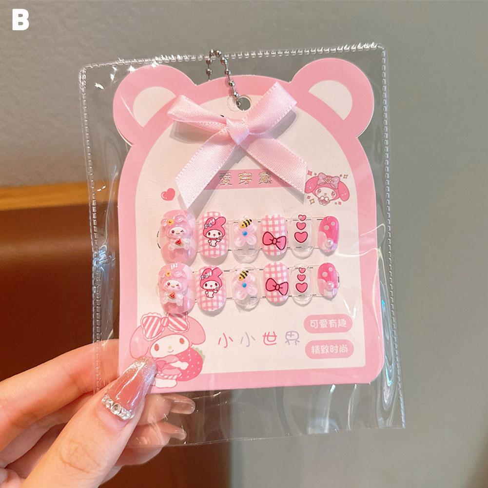 thumbnail image 1 of Pegatinas de uñas para niños Kulomi Baby Melody Bear Nail Art Niña pequeña Pegatinas de uñas lindas de dibujos animados tridimensionales para usar, 1 of 2