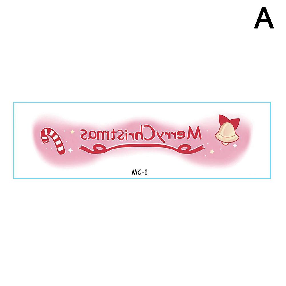 thumbnail image 1 of Pegatinas faciales de maquillaje navideño, lindas pegatinas de rubor para decoración de fiesta, divertidas y creativas para tatuajes, 1 unidad, 1 of 7