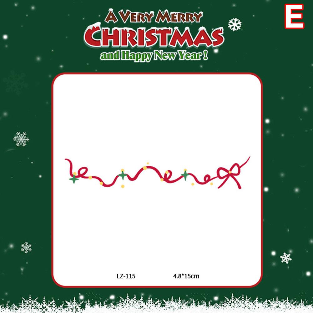 thumbnail image 1 of Pegatinas premium de dibujos animados para niños de Navidad, nuevas pegatinas de maquillaje impermeables para la cara, árbol de Navidad, hombre de jengibre, 1 of 2