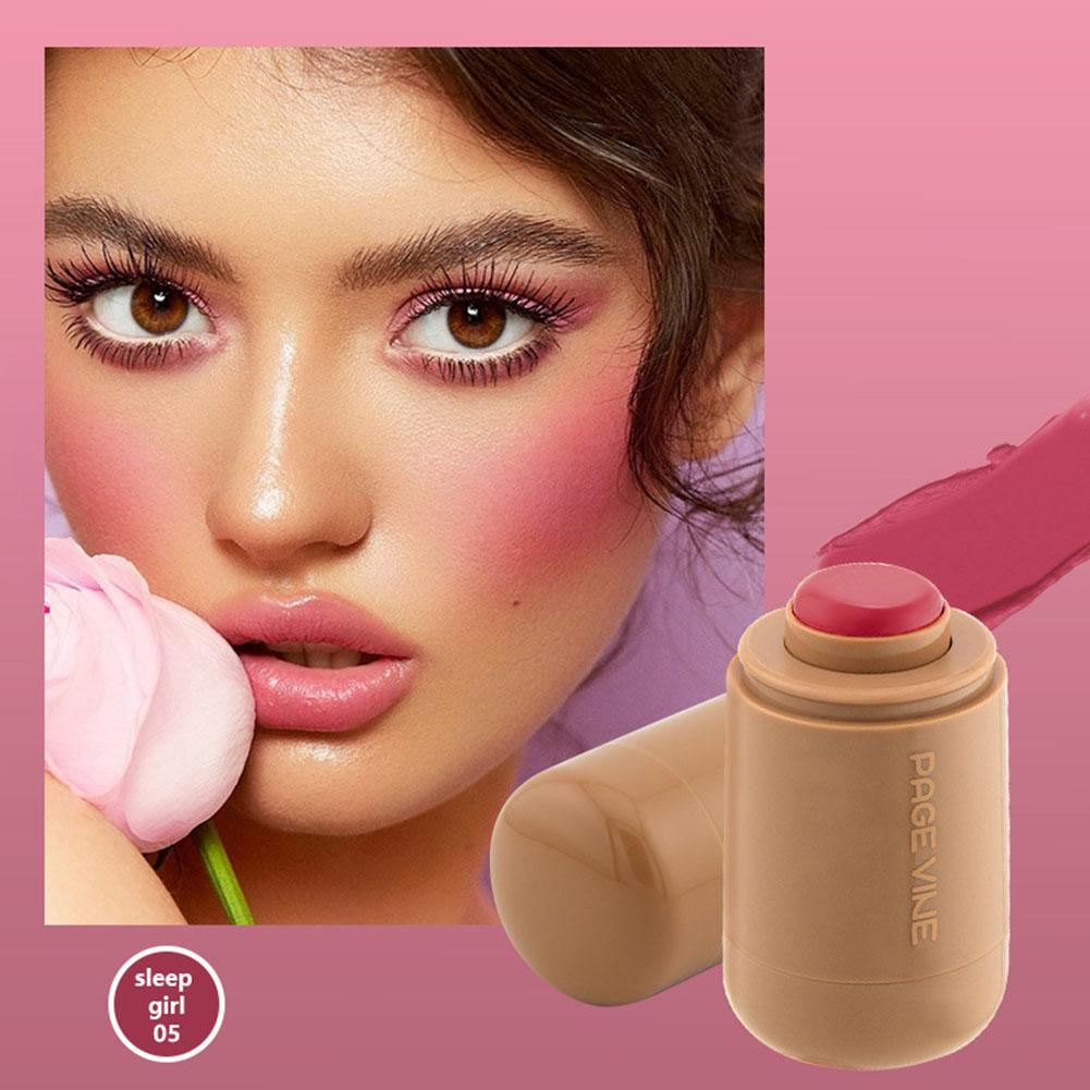 thumbnail image 1 of Página de venta caliente transfronteriza: rubor en barra de bolsillo Vine, 6 colores, iluminador para labios y mejillas, iluminador natural, piel clara., 1 of 2