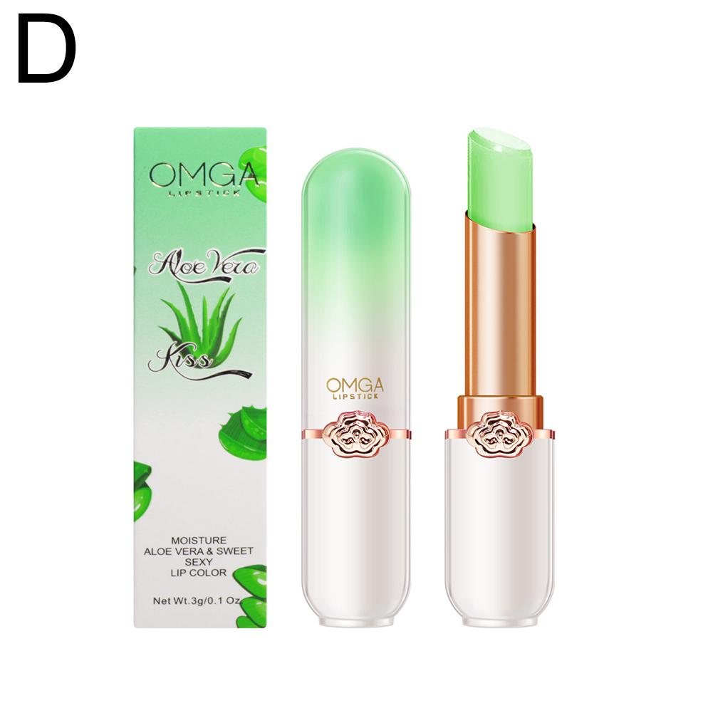 thumbnail image 1 of Lápiz labial que cambia de color, lápiz labial de gelatina, hidratante, resistente al agua, cosméticos hidratantes, lápiz labial color melocotón que cambia de temperatura, maquillaje, 1 of 7