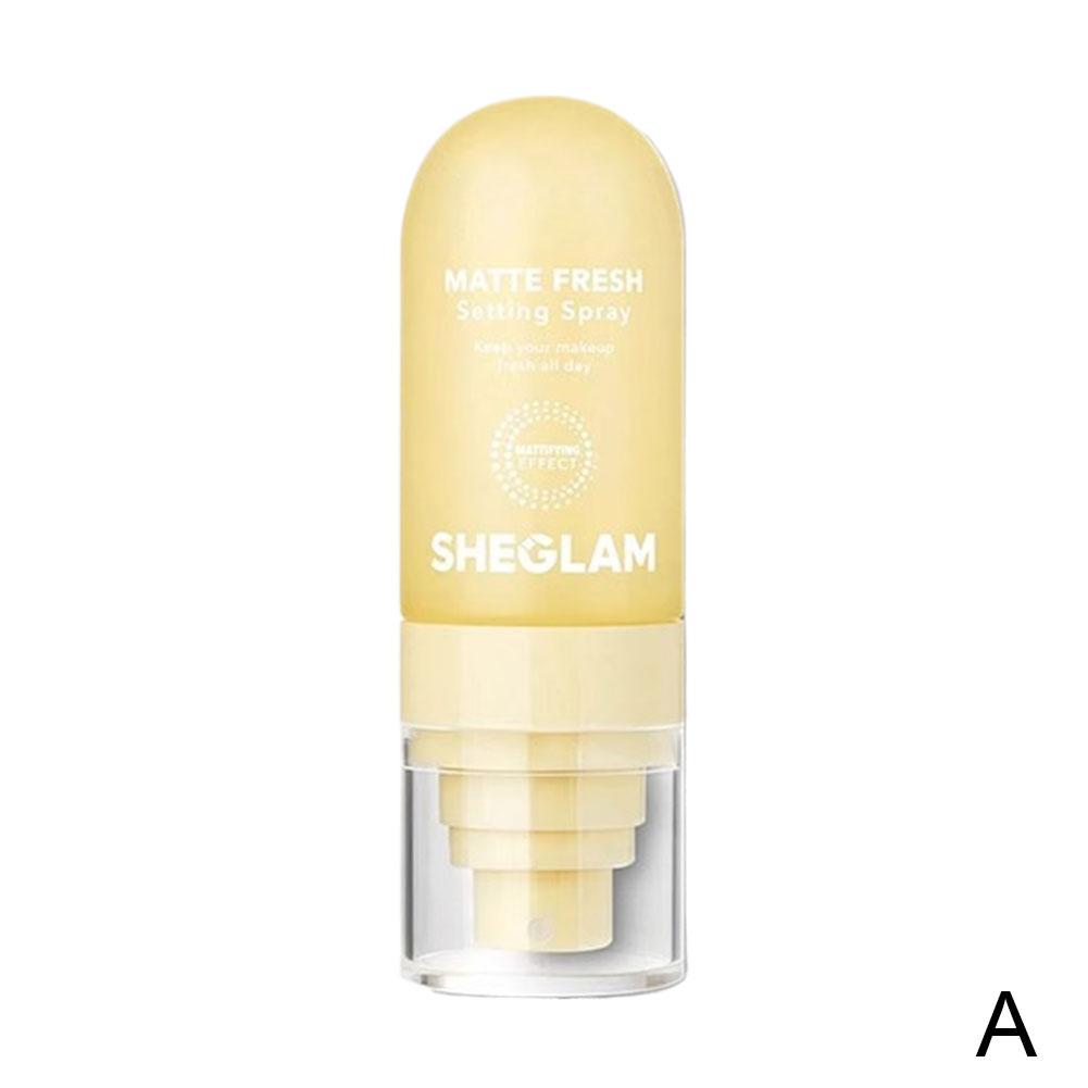 thumbnail image 1 of El spray fijador de maquillaje Sheglam no se adhiere al polvo por mucho tiempo, control de grasa mate, spray fijador de maquillaje hidratante con efecto agua., 1 of 2