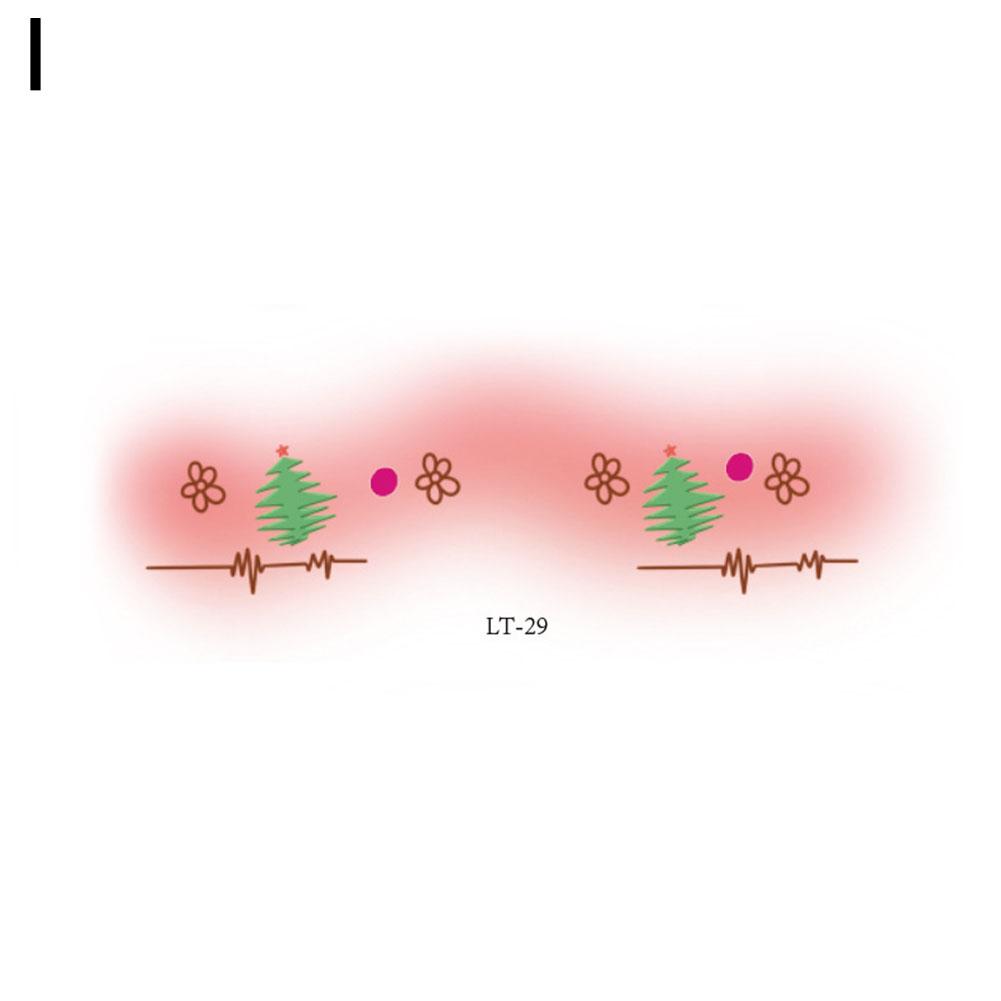 thumbnail image 1 of Pegatinas de tatuaje navideñas, pegatinas faciales de Papá Noel, pegatinas temporales desechables para fiestas navideñas para niños, 1 of 2