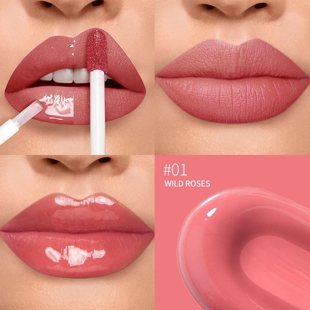 thumbnail image 1 of Brillo labial de doble punta, resistente al desvanecimiento, brillo labial mate natural, lápiz labial, maquillaje de belleza 1.5 g x 1.5 g, 1 of 7