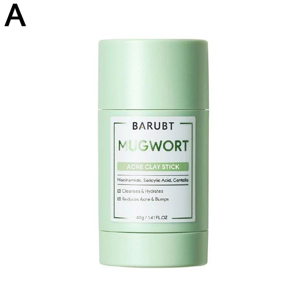Mascarilla de barro de artemisa Barubt en barra, limpieza profunda, reparación suave de puntos negros, cuidado facial, mascarilla untable 7644015874776