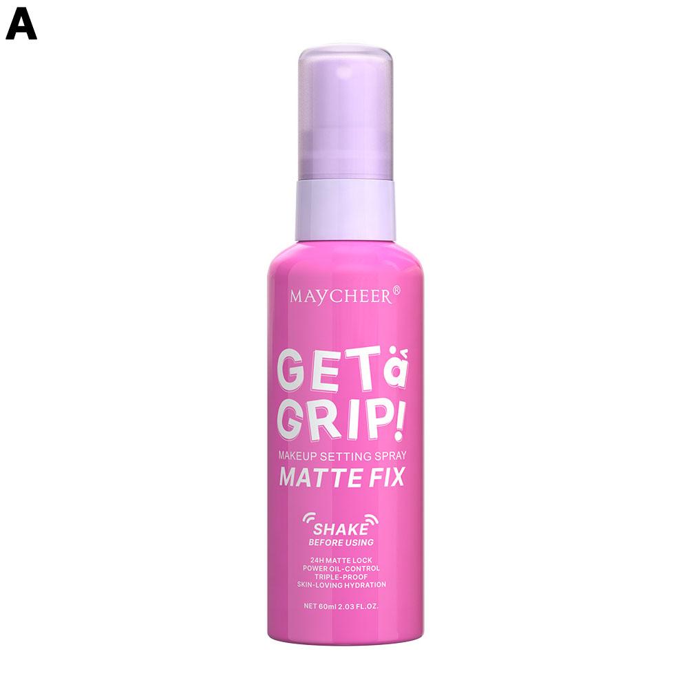 Maycheer Spray fijador de maquillaje mate, ligero, control de aceite, sin manchas, resistente al agua, larga duración, 60 ml