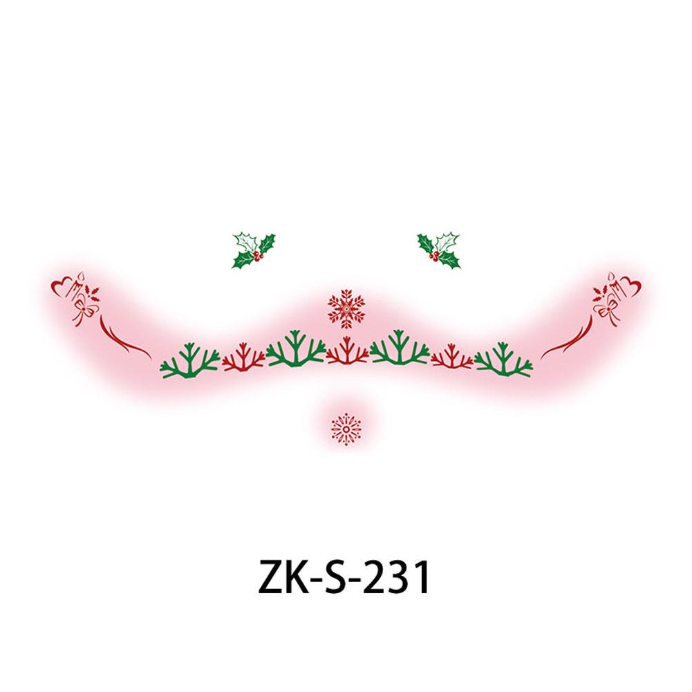 thumbnail image 1 of Nuevas pegatinas de tatuaje de maquillaje navideño para fiestas infantiles, lindas pegatinas de cara ruborizada, 1 unidad, 1 of 7