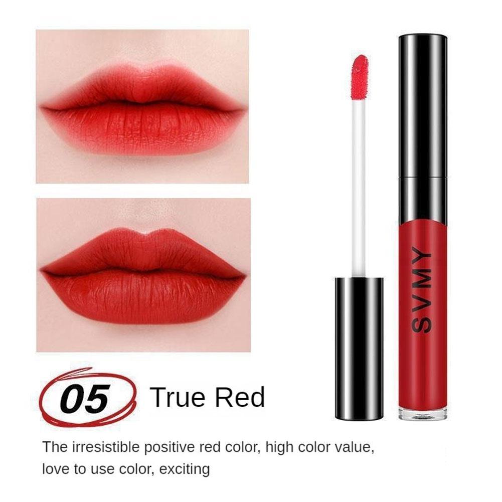 Brillo de labios mate de terciopelo blanco rojo brillante, brillo de labios mate de larga duración, no se mancha fácilmente, no se mancha fácilmente, taza de aceite de labios, pintura de labios