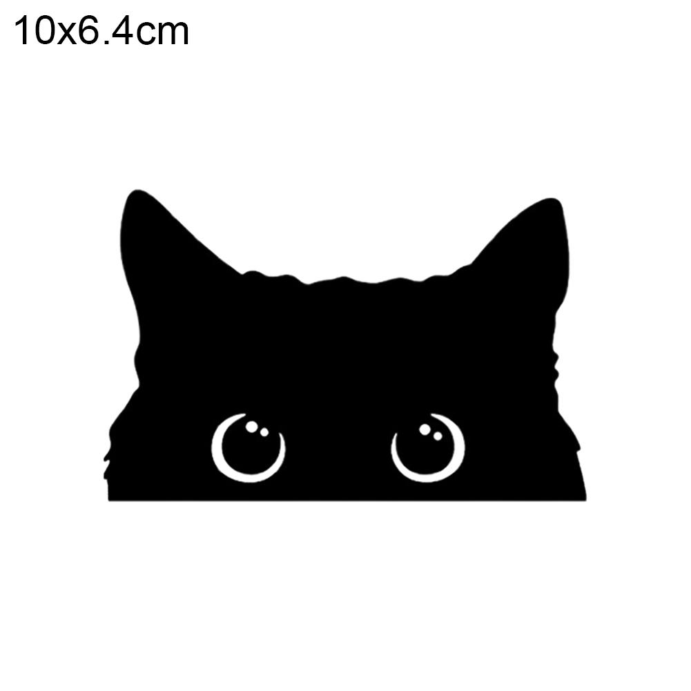 thumbnail image 1 of Pegatinas divertidas de gato negro asomando para coche, motocicleta eléctrica, ordenador, pegatinas bonitas, pegatinas impermeables para carrocería de coche, 1 of 2