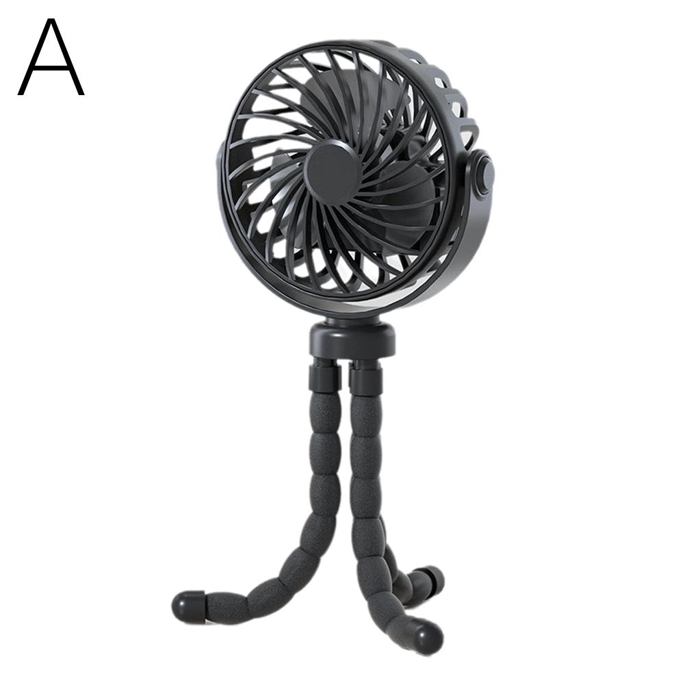 thumbnail image 1 of Cochecito de bebé multifuncional para estudiantes, portátil, recargable por USB, batería de litio, miniventilador tipo pulpo, 1 of 2