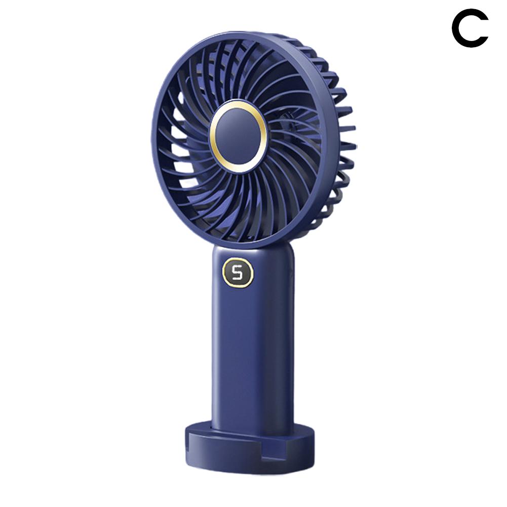 thumbnail image 1 of Ventilador de mano USB pequeño, recargable, miniventilador de mano con certificación KC/PSE, 5 velocidades, 1 of 2