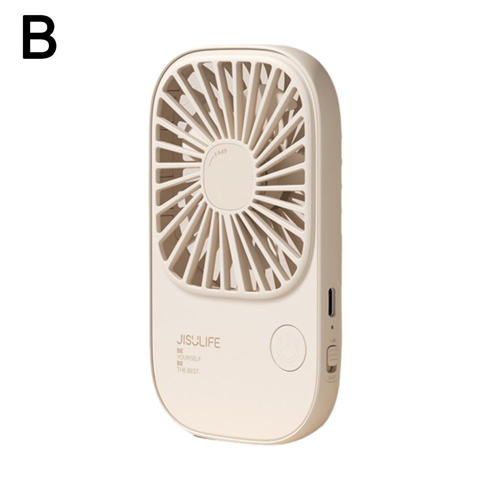 Ventilador pequeño Jisu, portátil, ultraligero, de escritorio, USB, Fa49, multifunción, para colgar en el cuello