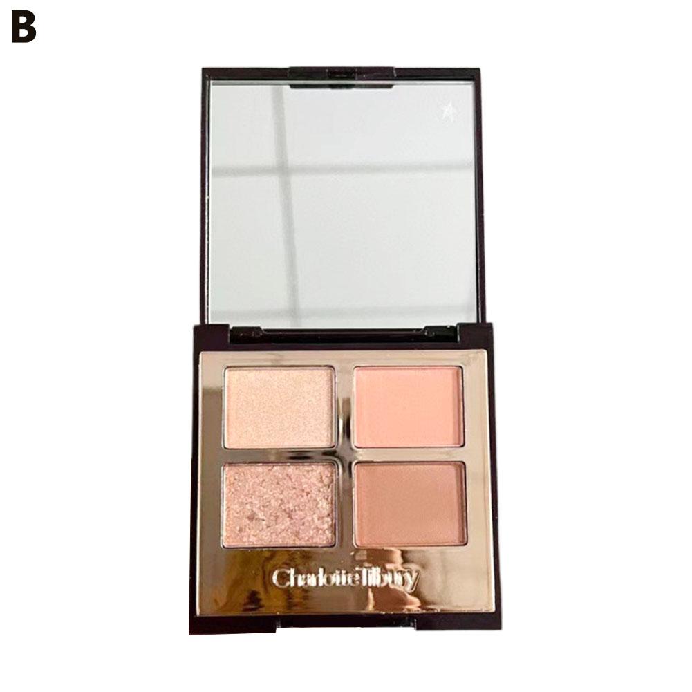 thumbnail image 1 of Paleta de sombras de ojos de cuatro colores, efecto perlado de larga duración, ideal para modificar los ojos., 1 of 2