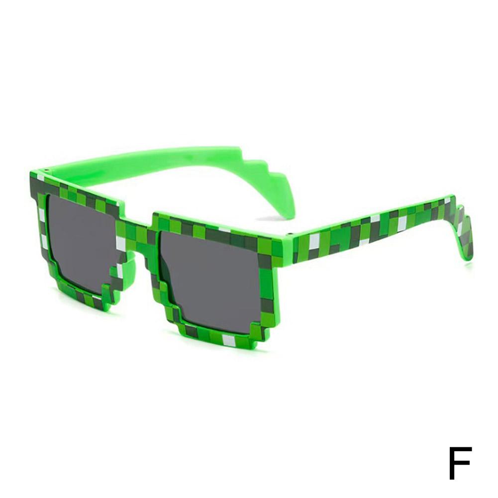 thumbnail image 1 of Gafas de mosaico para fiesta divertidas, gafas de sol de mosaico con estampado colorido, gafas de sol de mosaico con artefacto de simulación, 1 of 7