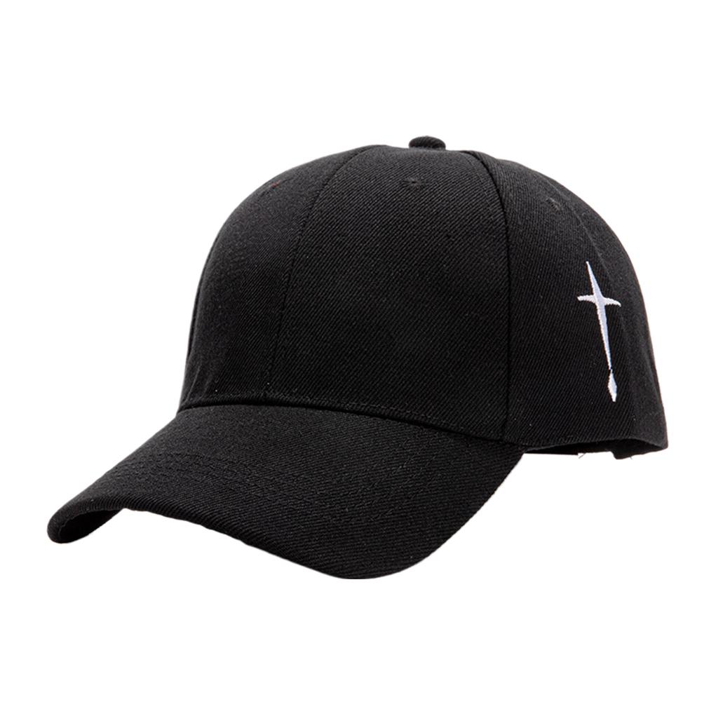 thumbnail image 1 of Gorra de béisbol para hombre y mujer, de poliéster y algodón, con bordado de cruz, informal, combinable, para las cuatro estaciones., 1 of 2