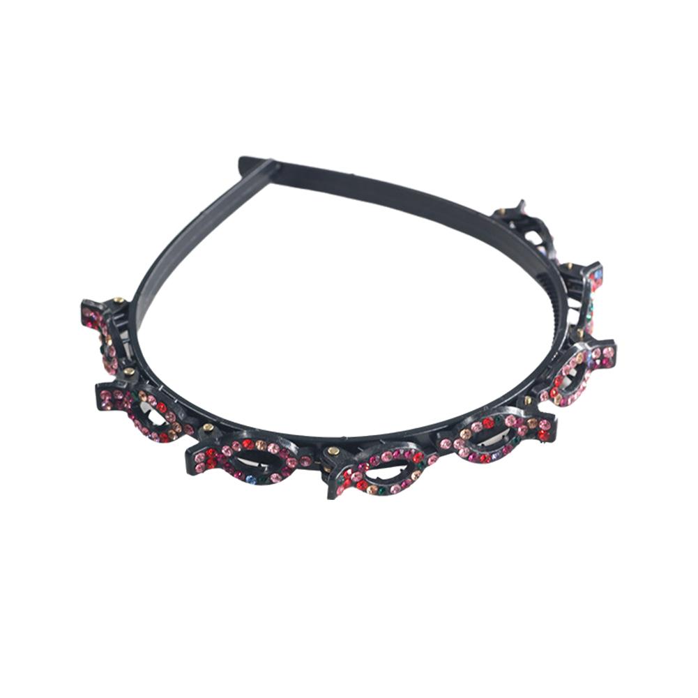 thumbnail image 1 of Diadema de diamantes estilo coreano, accesorio para el cabello, flequillo, cabello roto, artefacto antideslizante, red roja con diamantes de imitación de agua, forma de diadema, horquilla, 1 of 2