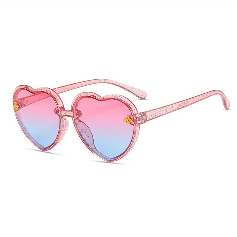 Gafas de sol con diseño de abeja y purpurina para niñas, bonitas y geniales.