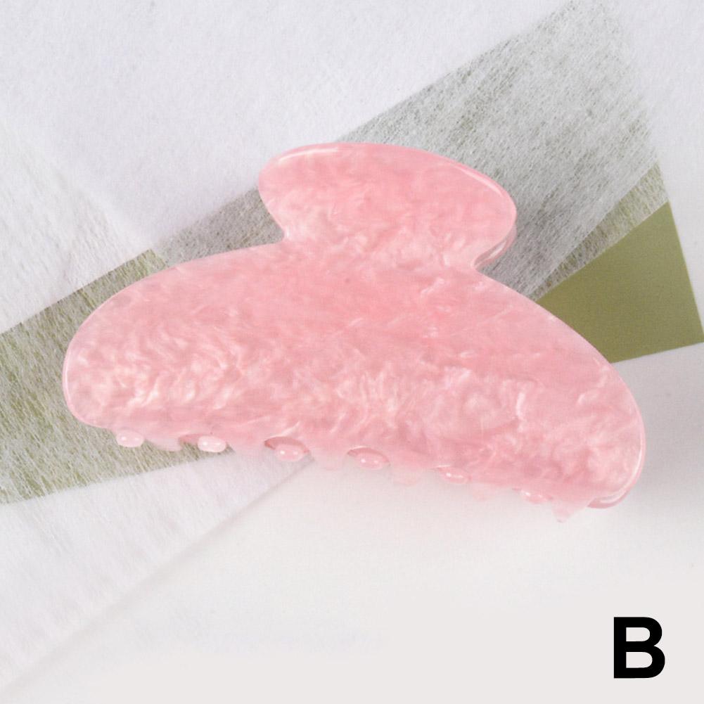 Pinza para el pelo acrílica con forma de tiburón, sencilla, mediana, para cola de caballo, accesorios para el cabello femenino