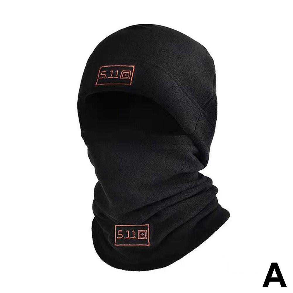Gorro con capucha de forro polar, traje táctico, cálido, bufanda para hombre y mujer, para otoño e invierno, grueso, para deportes al aire libre, ciclismo, resistente al frío.