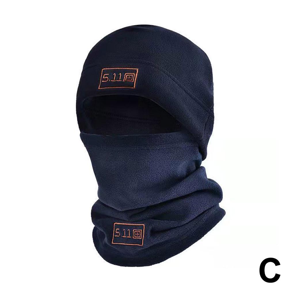 thumbnail image 1 of Gorro con capucha de forro polar, traje táctico, cálido, bufanda para hombre y mujer, para otoño e invierno, grueso, para deportes al aire libre, ciclismo, resistente al frío., 1 of 2