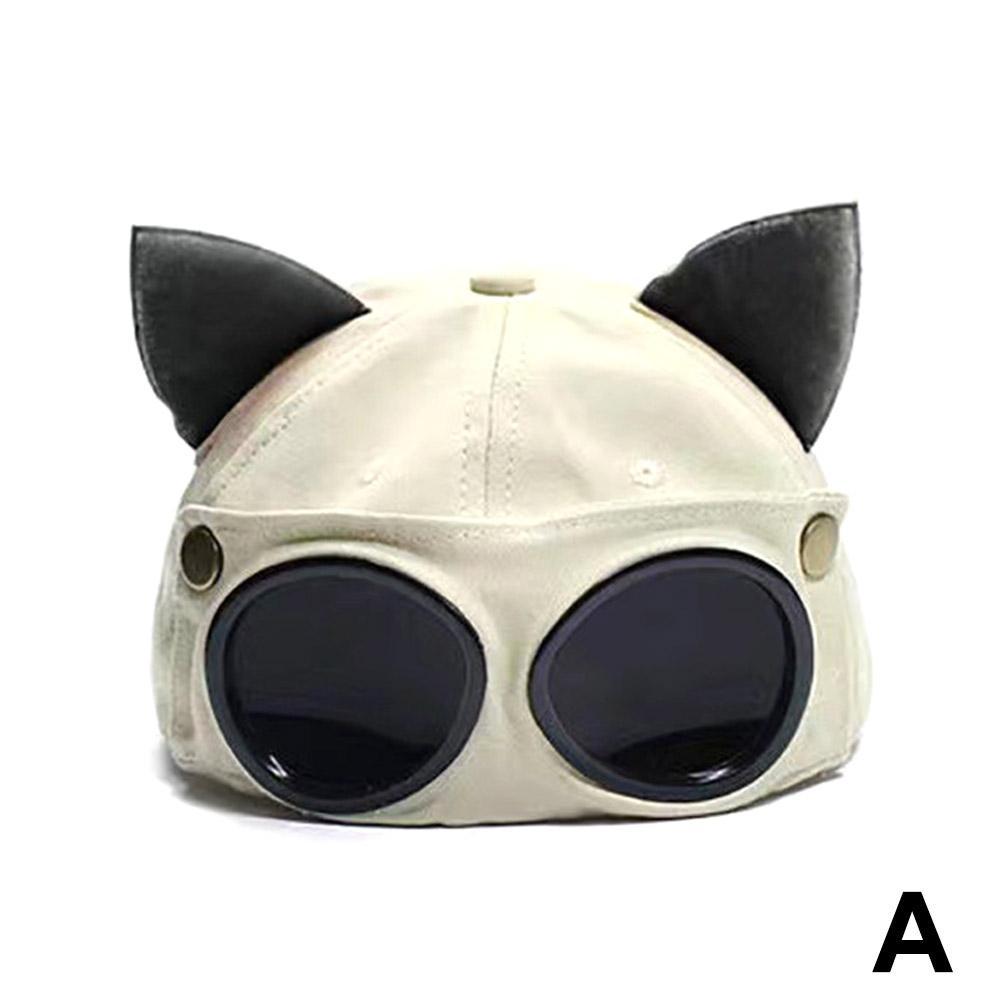 Gorra de béisbol estilo aviador con orejas de gato para mujer, estilo hip hop, para usar delante y detrás, con diseño de pico de pato