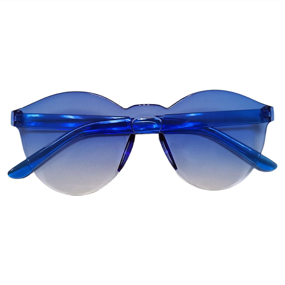 9803 Gafas de sol clásicas europeas y americanas de moda, gafas de sol de una pieza, color caramelo, finas, 9803, espejo de una pieza