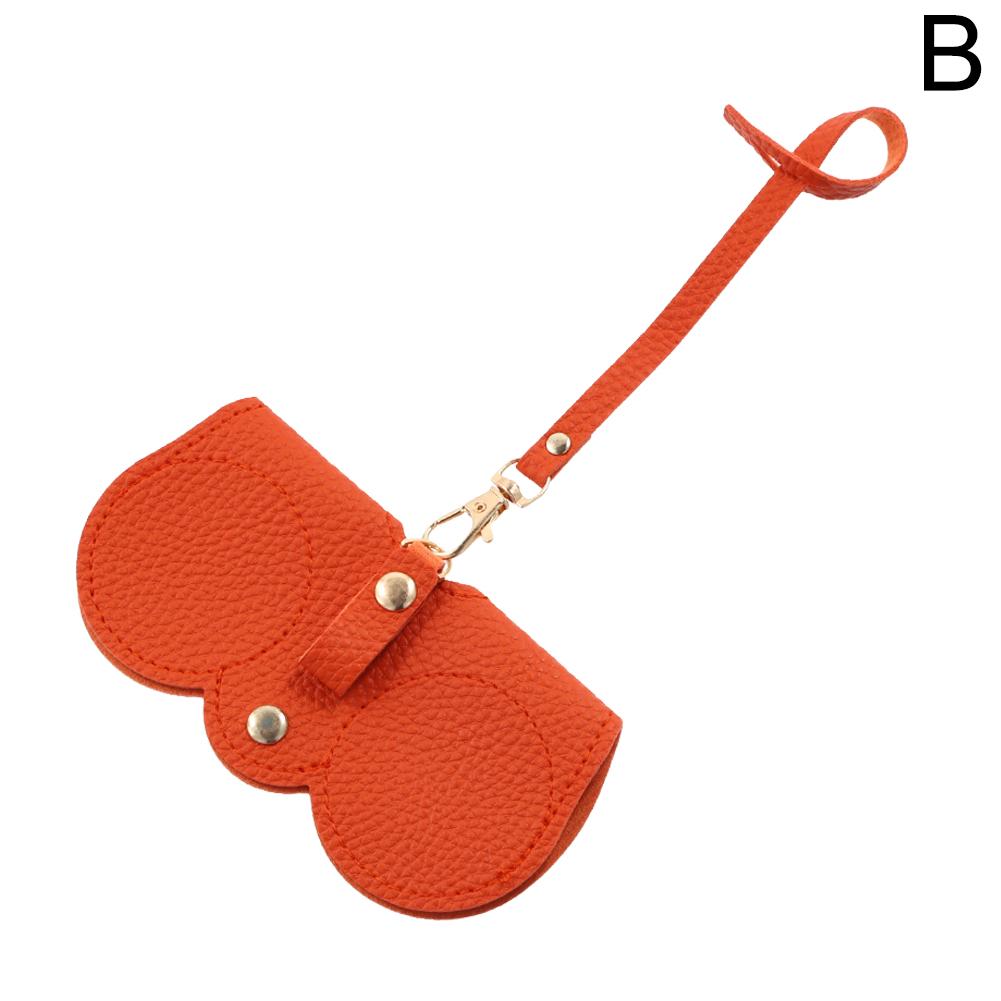 thumbnail image 1 of Bolsa de gafas de sol de PU de gran valor con patrón de lichi, bolsa para gafas de muñeca, estuche para gafas de sol colgante, 1 of 7