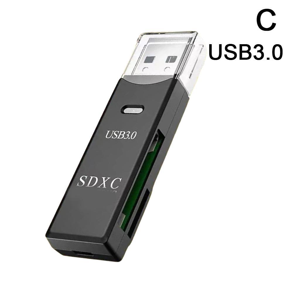 thumbnail image 1 of Lector de tarjetas USB 3.0 para teléfono móvil, TF, cámara, SD, dos en uno, de alta velocidad, Plug and Play, 1 of 2