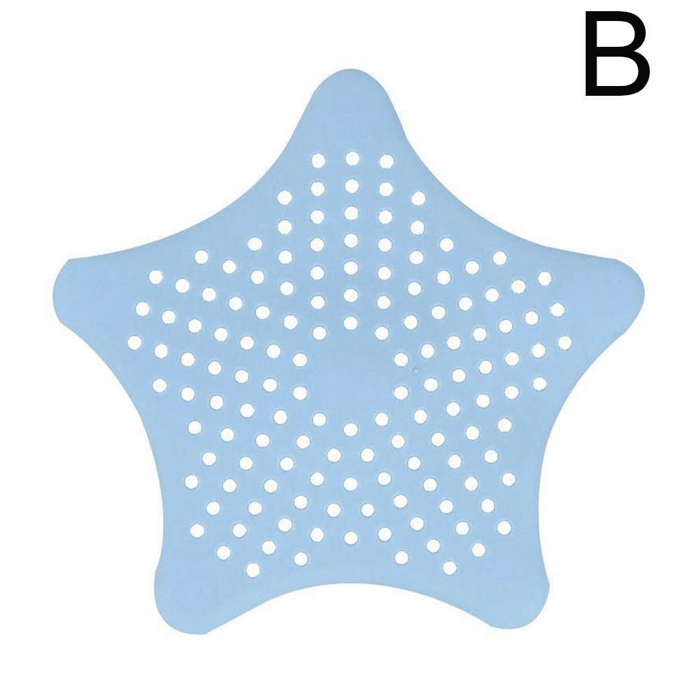 thumbnail image 1 of Cubierta creativa para fregadero de cocina con forma de estrella de cinco puntas, filtro de silicona antiobstrucción para desagüe de suelo de baño, 1 of 2