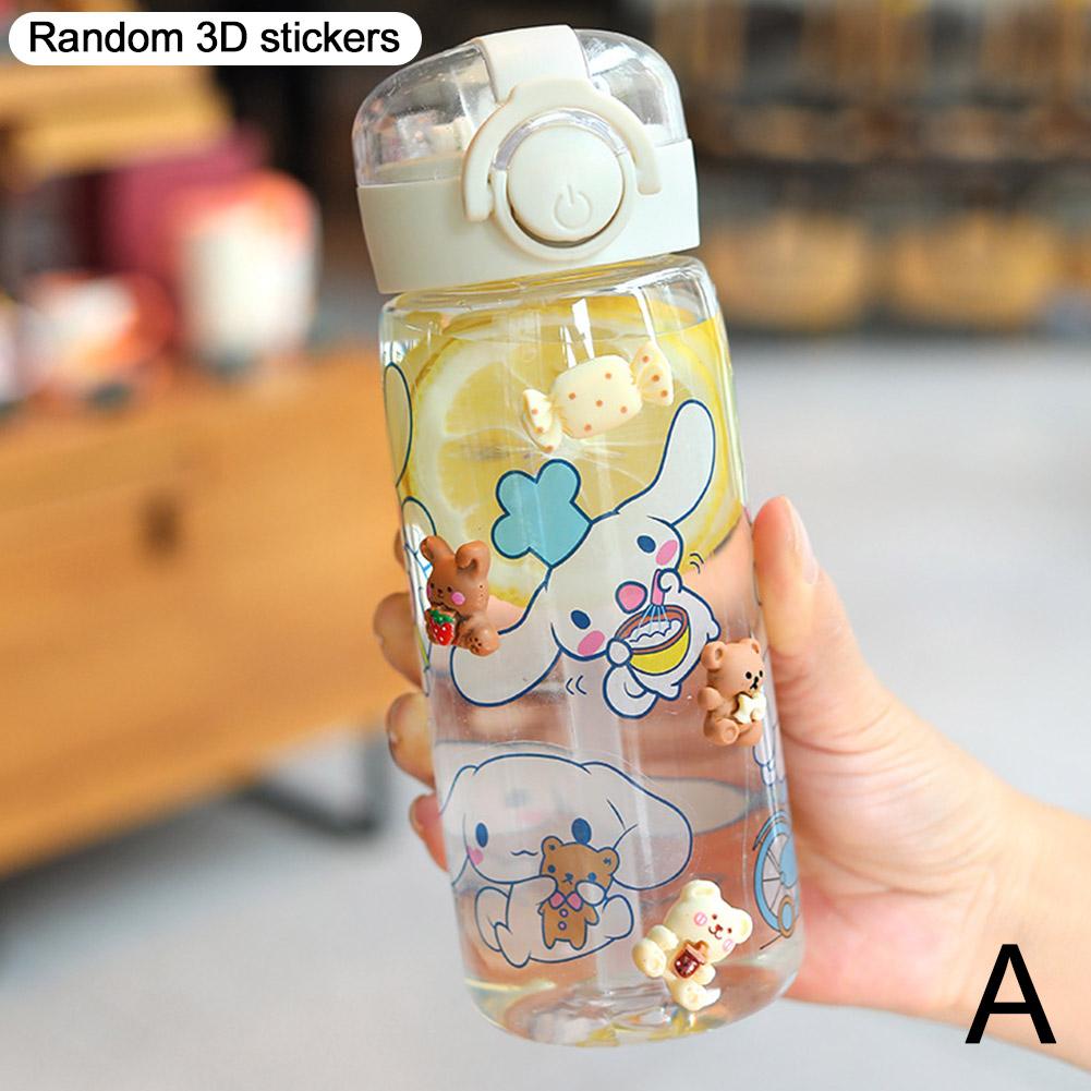 thumbnail image 1 of Vaso de agua de alta calidad para mujer, bonito, de gran capacidad, ideal para verano, para estudiantes, sencillo, para exteriores, de plástico portátil., 1 of 7