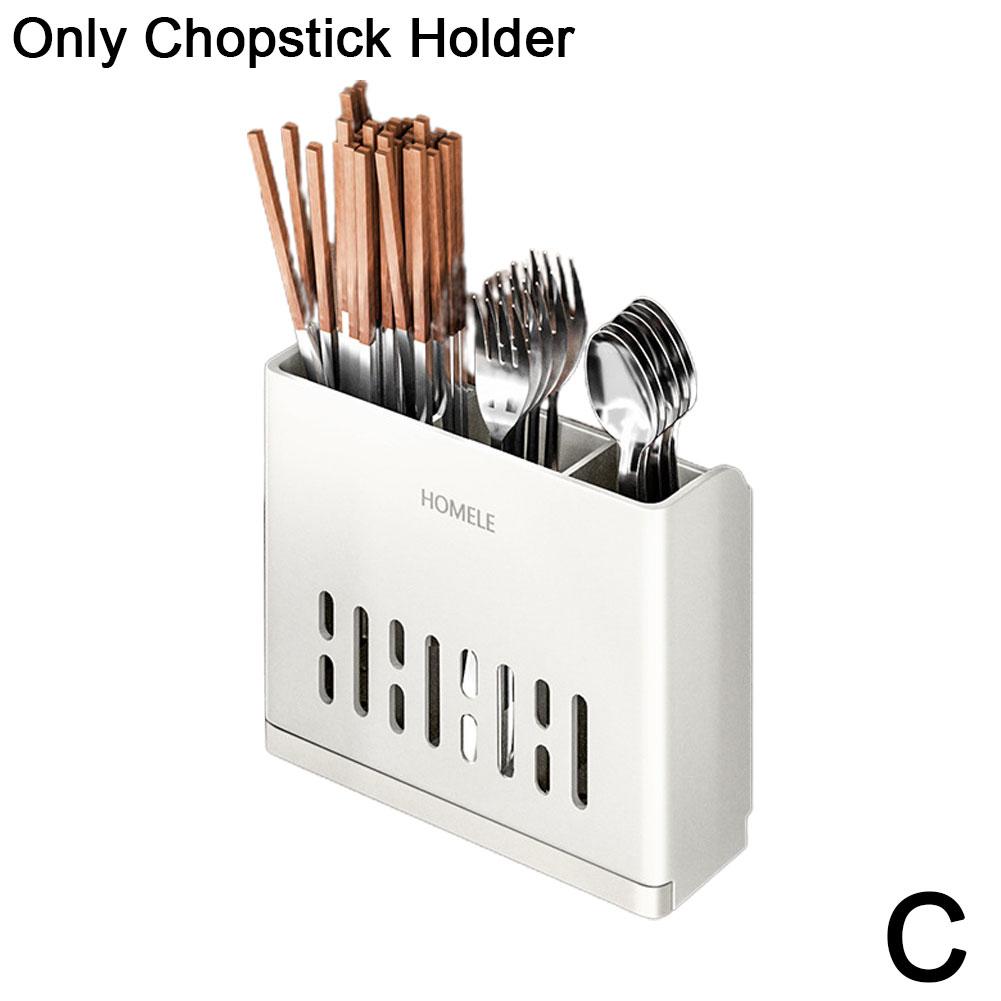 Caja de almacenamiento para palillos de pared, ligera y de lujo, para colgar en la pared, escurridor de cucharas, cuchillos y tenedores de cocina