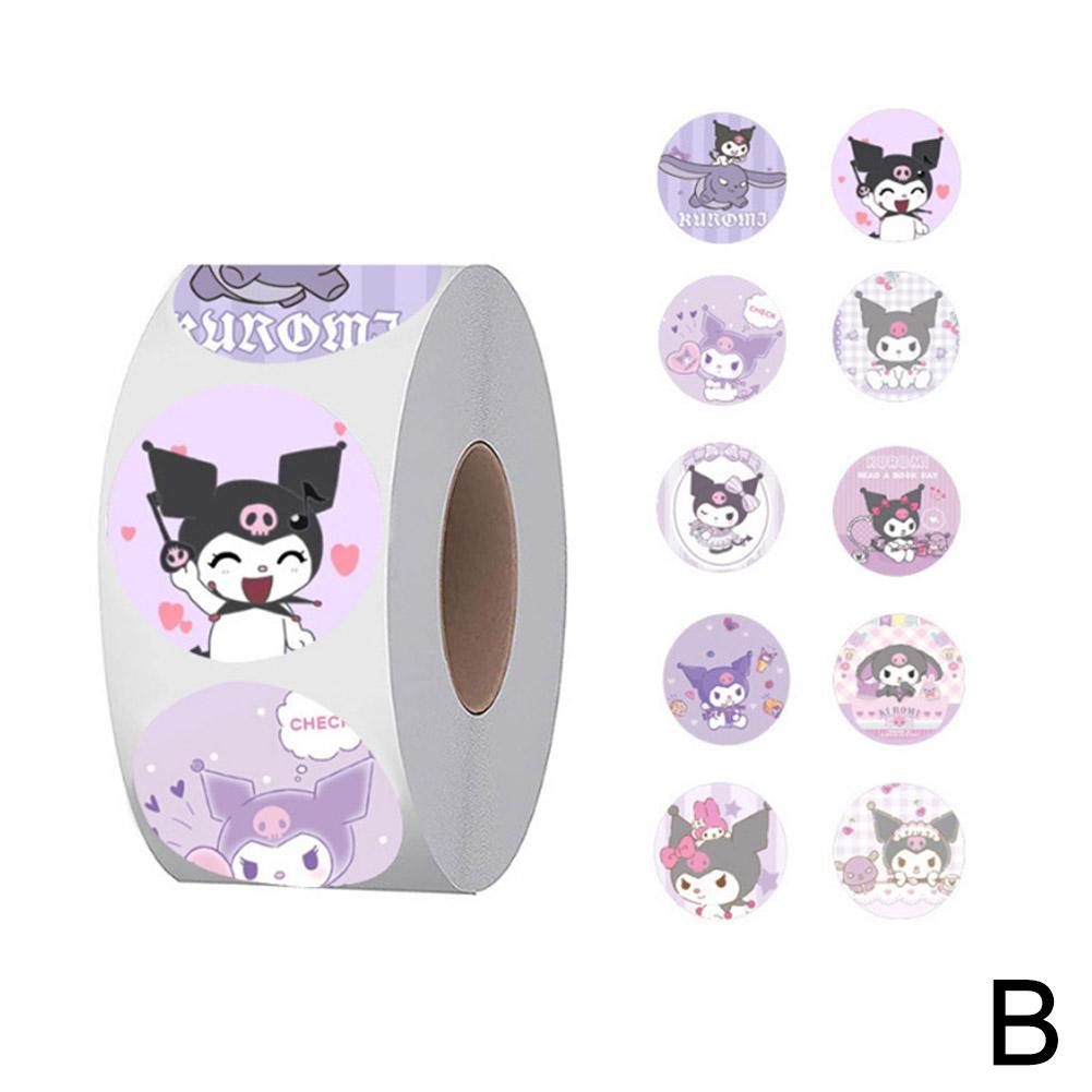 500 pegatinas/material de manual pegatinas Melody Kuromi pegatinas de perro canela pegatinas decorativas en rollo