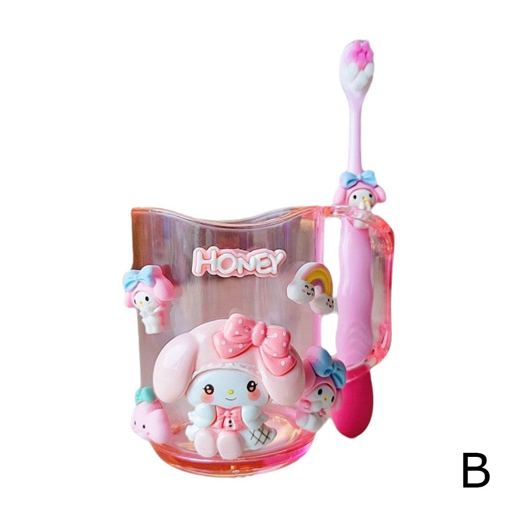 Vaso para enjuague bucal infantil Coulomi, vaso para cepillo de dientes, soporte para cepillo de dientes para niño, juego de lavado para bebé