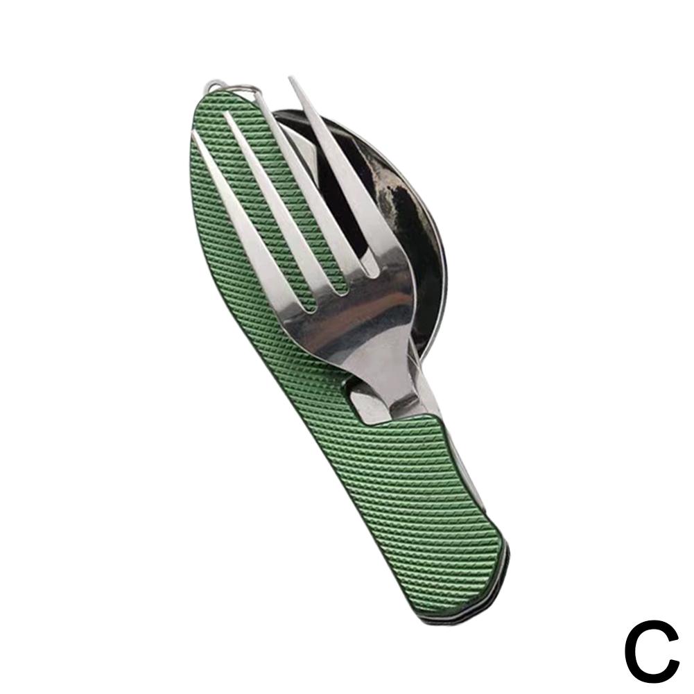 thumbnail image 1 of Fabricante de cuchillos y tenedores plegables multifuncionales para exteriores, vajilla de camping, tenedor y cuchara desmontables portátiles, cuchillo de fruta, navaja suiza., 1 of 7