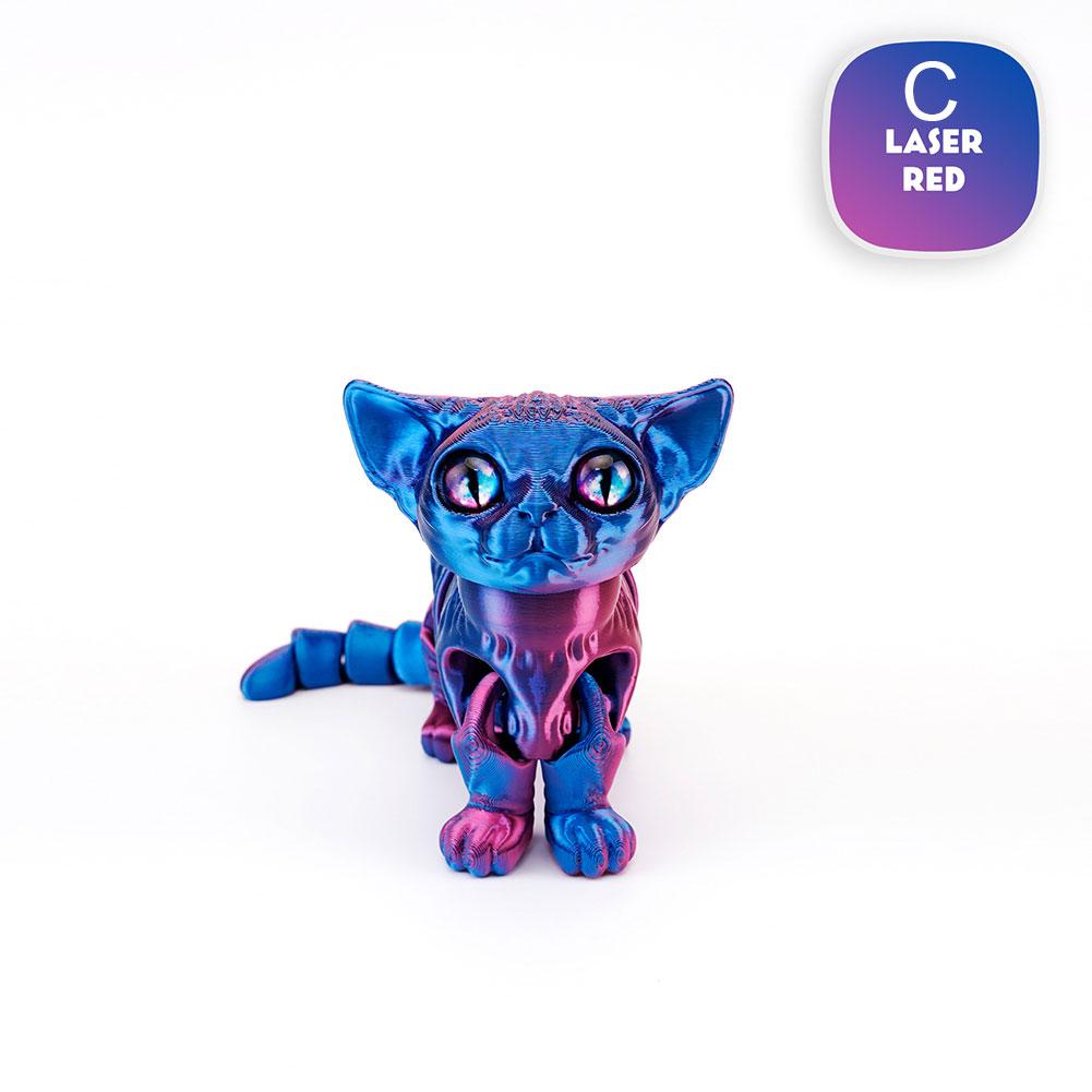 thumbnail image 1 of Lindo gato siamés impreso en 3D, nuevo adorno popular, modelos hechos a mano, juguetes de simulación, nuevos adornos de animales., 1 of 2