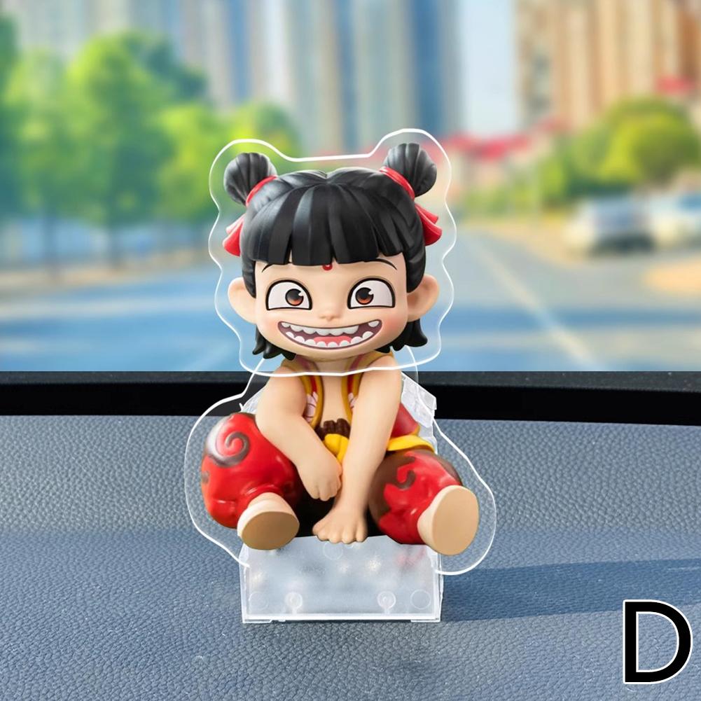 thumbnail image 1 of Nezha 2: El niño diablo conquista el mar, adornos de cabeza movible, figura de coche de Ao Bing Taiyi, juguete de regalo de moda, 1 of 2