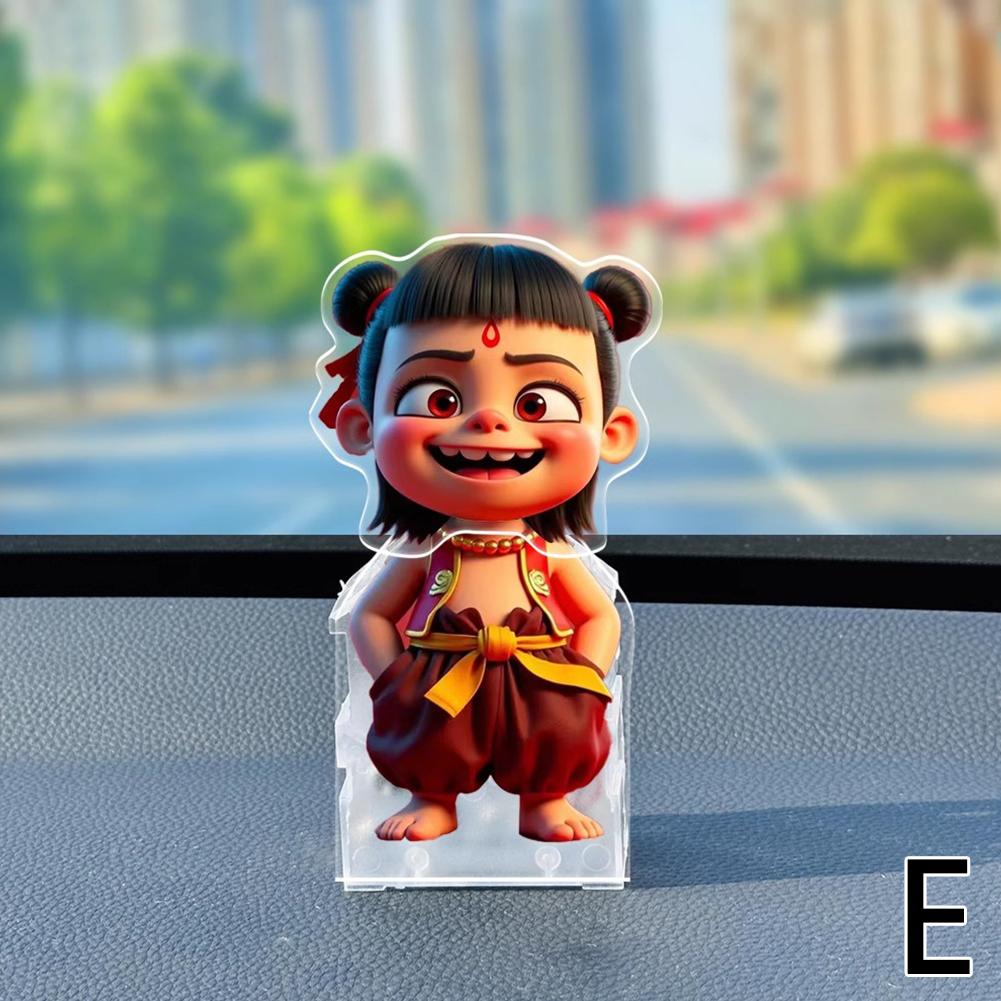thumbnail image 1 of Nezha 2: El niño diablo conquista el mar, adornos de cabeza movible, figura de coche de Ao Bing Taiyi, juguete de regalo de moda, 1 of 2