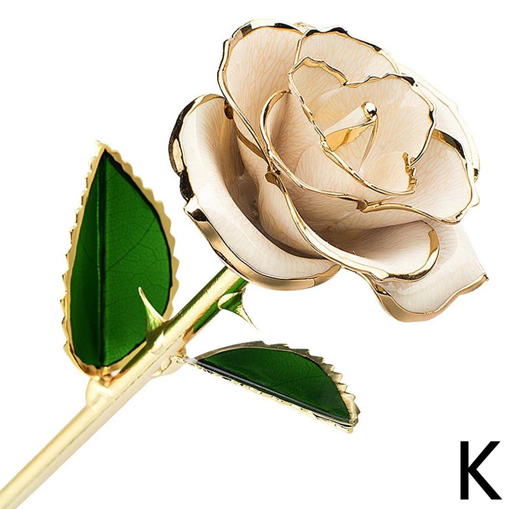 thumbnail image 1 of Rosa bañada en oro de 24 quilates con caja de regalo lacada. Regalo de San Valentín. Regalo de cumpleaños., 1 of 7