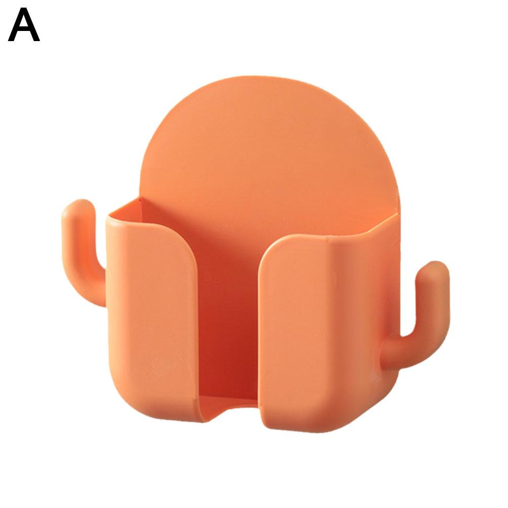 thumbnail image 1 of Caja de almacenamiento para teléfono móvil de pared, multifuncional, sin perforaciones, con soporte adhesivo para TV, aire acondicionado y cargador, 1 of 2