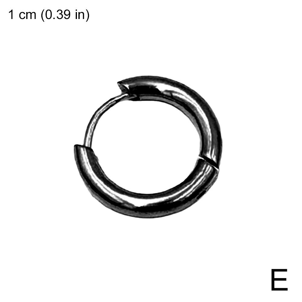 thumbnail image 1 of Suministro directo de fábrica de pendientes de aro de acero de titanio extra gruesos, pendientes con textura metálica, pendientes colgantes pesados, pendientes modernos para hombres y mujeres., 1 of 2