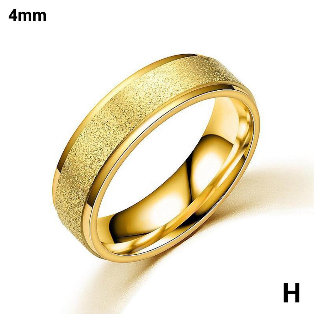 thumbnail image 1 of Anillo pequeño de acero de titanio esmerilado para mujer, estilo coreano, anillo de moda para pareja, para hombre., 1 of 2