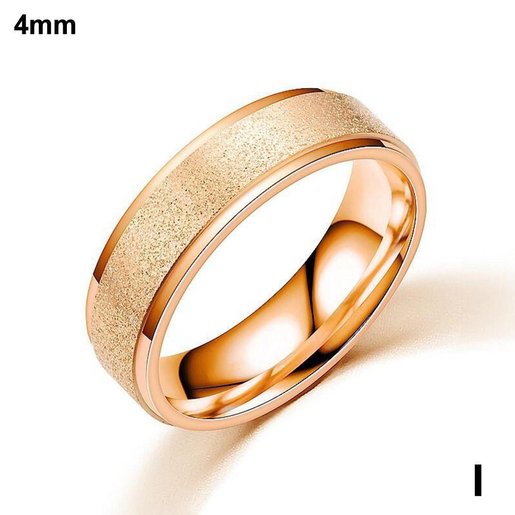 thumbnail image 1 of Anillo pequeño de acero de titanio esmerilado para mujer, estilo coreano, anillo de moda para pareja, para hombre., 1 of 2